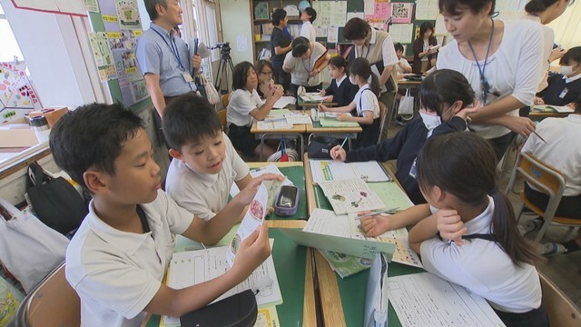 「さぬき讃ベジタブル」を学ぶ児童　高松市太田下町