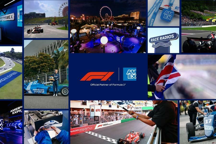 F1とアメックスが複数年の世界的な契約を締結した(C)Amex