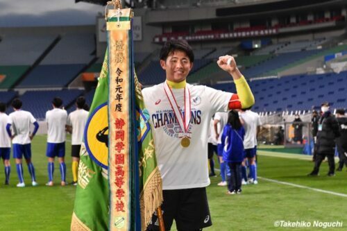 山梨学院時代の熊倉匠（2021年1月） [写真]=野口岳彦