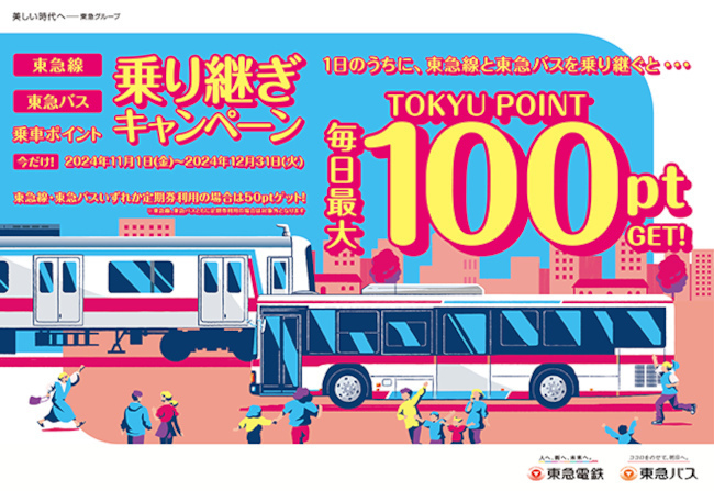 最大100ポイントのTOKYU POINTをプレゼント（11月1日から）