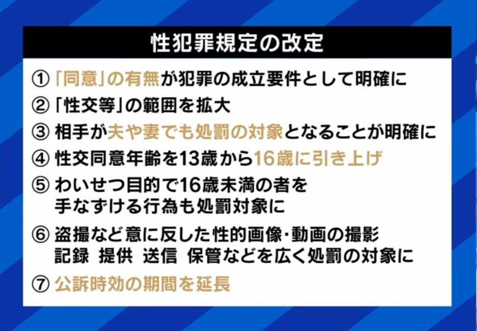 性犯罪規定の改定