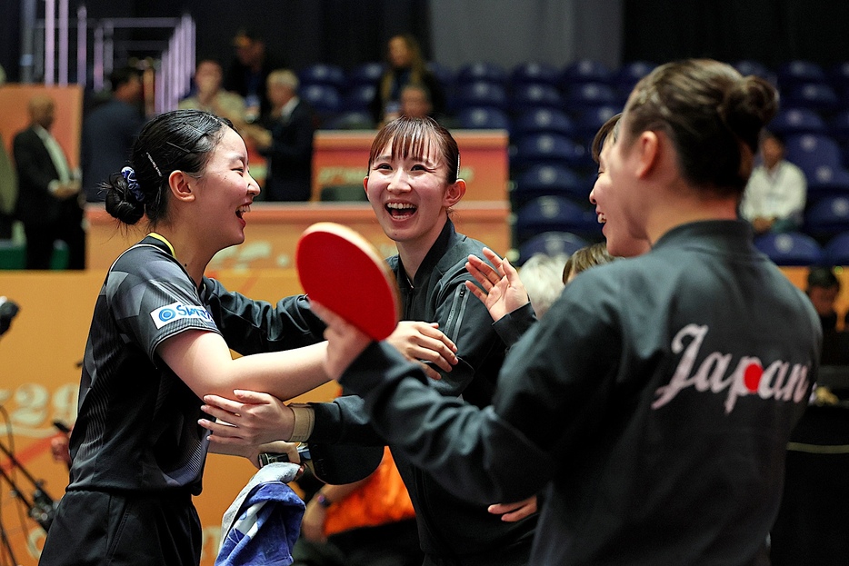 3－1で“卓球王国”中国に勝って優勝を果たした卓球のアジア選手権・女子団体決勝（写真＝VCG/アフロ）