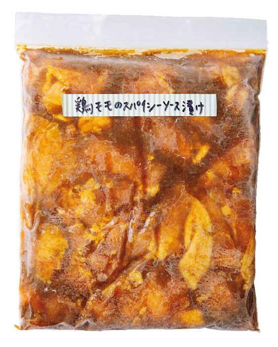 下味冷凍なら鶏モモ肉も簡単に味つけできます