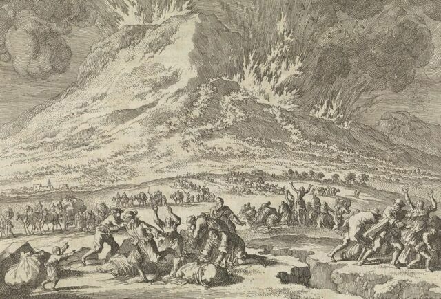 1669年のエトナ火山噴火時の様子を描いた絵　photo by gettyimages