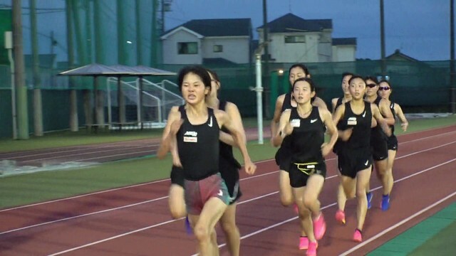 名城大学女子駅伝部の練習風景