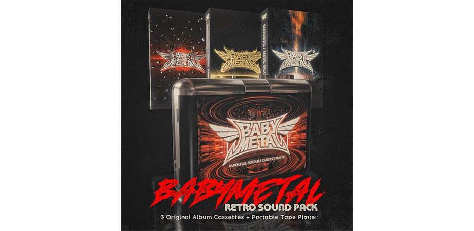 BABYMETAL RETRO SOUND PACK: 3 Original Album Cassettes+Portable Tape Player