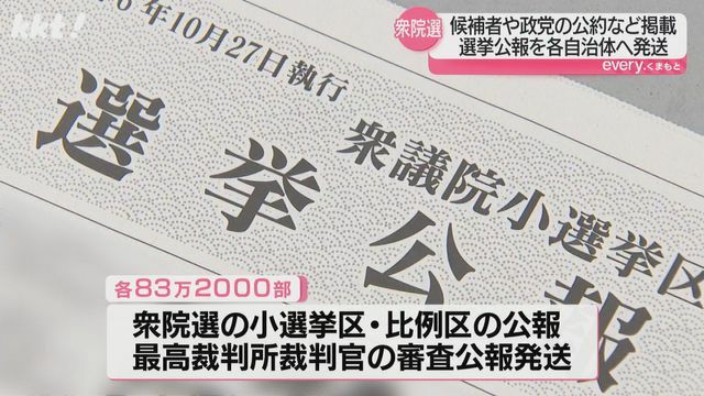 衆院選の選挙公報