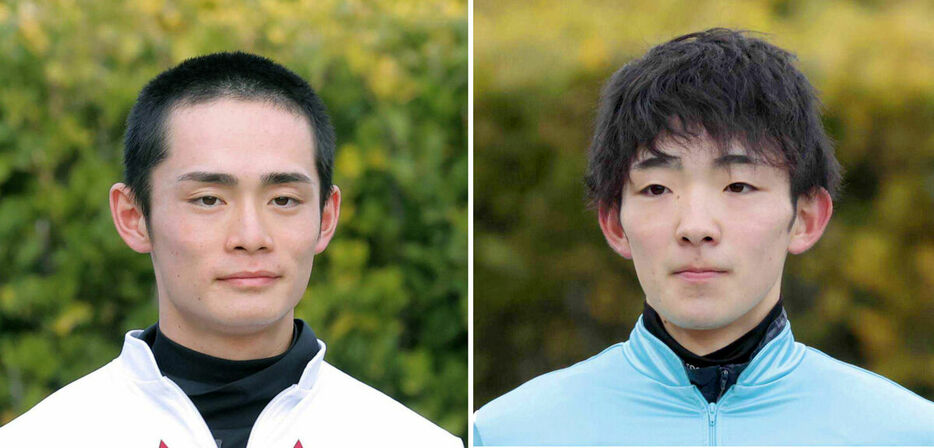 永野猛蔵騎手（左）と小林勝太騎手（右）