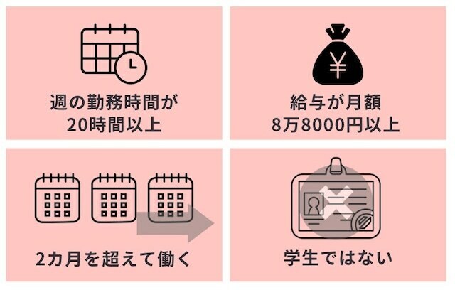 2024年10月からの社会保険加入条件（記事の内容をもとに作成）