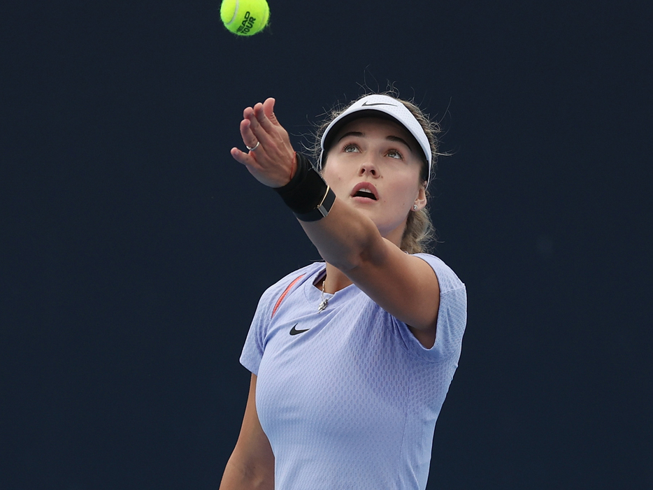 写真はチャイナ・オープン（中国・北京）でのアンナ・カリンスカヤ（ロシア）（Getty Images）