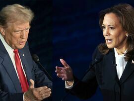 Donald Trump and Kamala Harris Bloomberg Bloomberg