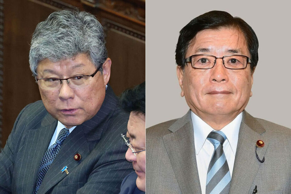 自民党から“非公認”の高木毅氏と高市早苗氏の夫である山本拓氏（右写真・共同通信）