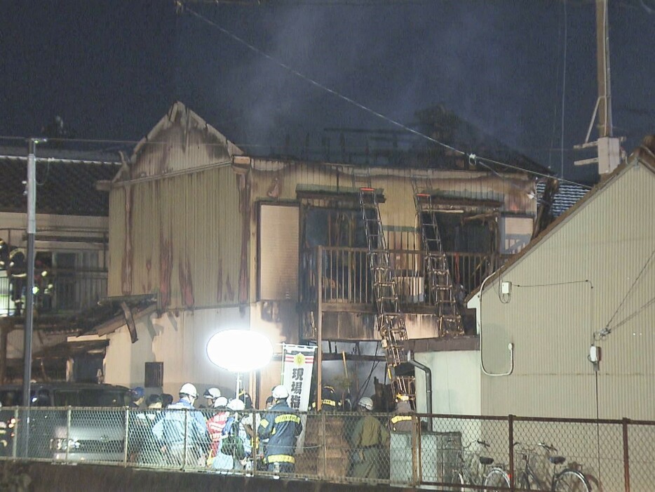 火事があった現場 愛知県あま市