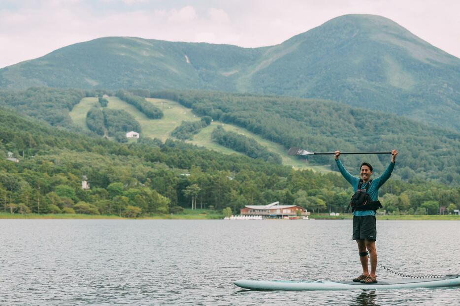 白樺湖でのSUP（サップ）体験