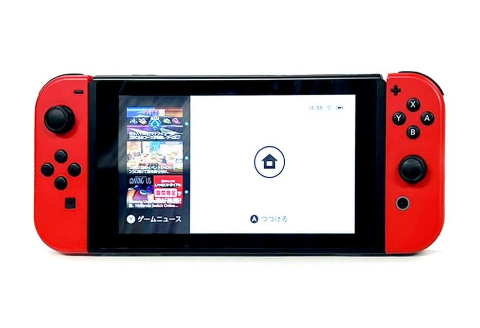 Joy-Conを、充電していないNintendo Switch本体にセットしても、半分くらいまでしか充電されないことは覚えておきましょう（筆者撮影）