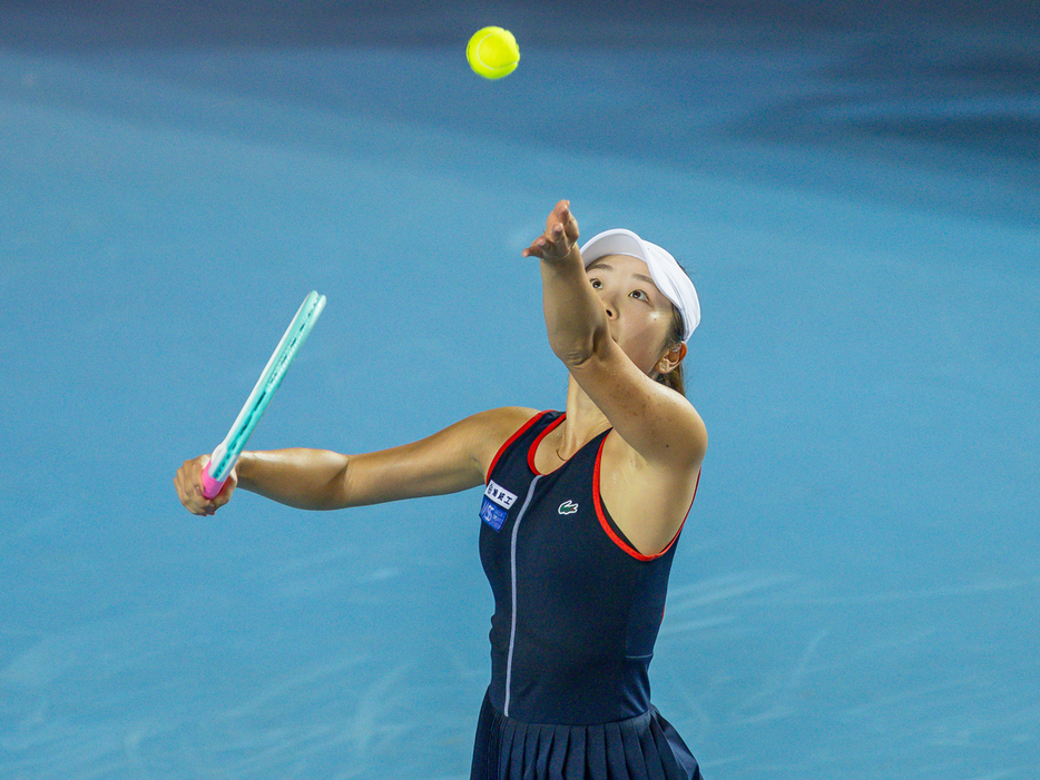 「香港テニス・オープン」（中国・香港）の1回戦で敗れた山口芽生（フリー）（Getty Images）