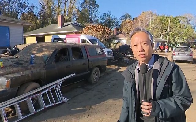 被災地からリポートする筆者