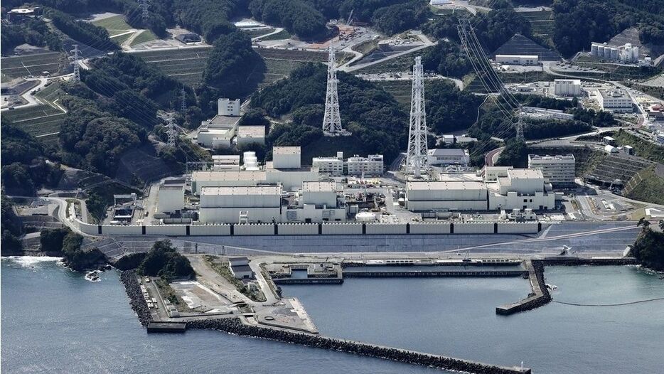 東北電力女川原子力発電所（2024年10月24日共同通信社機から）