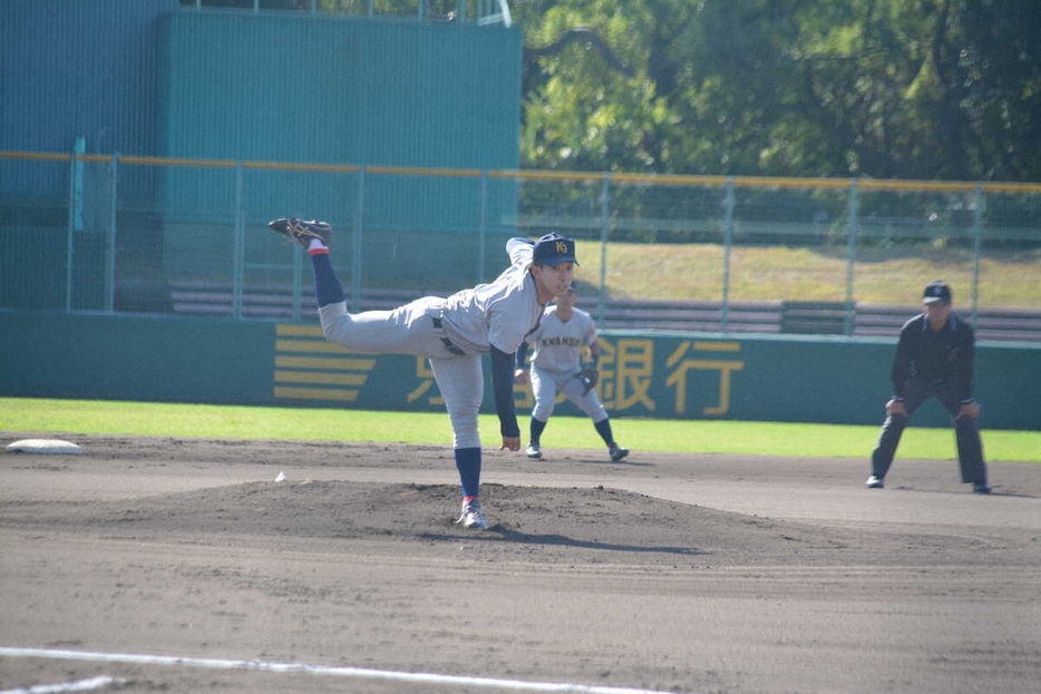 ＜京大・関学大＞関学大の先発・古川雅也（4年）