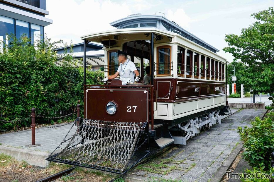 梅小路公園（京都市）で動態保存されている「日本初の電車」