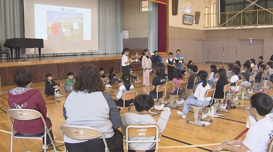 長沼小で行われた学習発表　10月11日