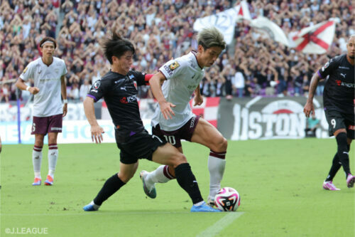 J1第33節京都対神戸が行われた [写真]=J.LEAGUE