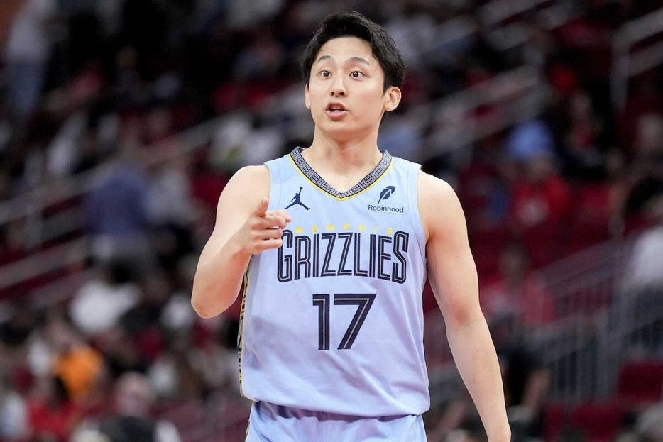 日本人4人目のNBAデビューとなったグリズリーズ・河村勇輝（AP）