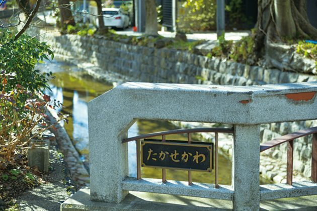 旧五条楽園に風情を添える高瀬川。