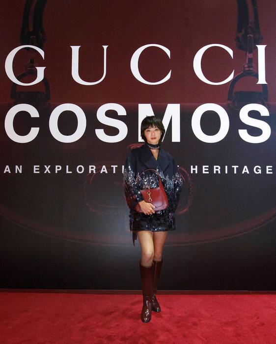 展覧会「GUCCI COSMOS」のスペシャルレセプションに出席した上野樹里さん