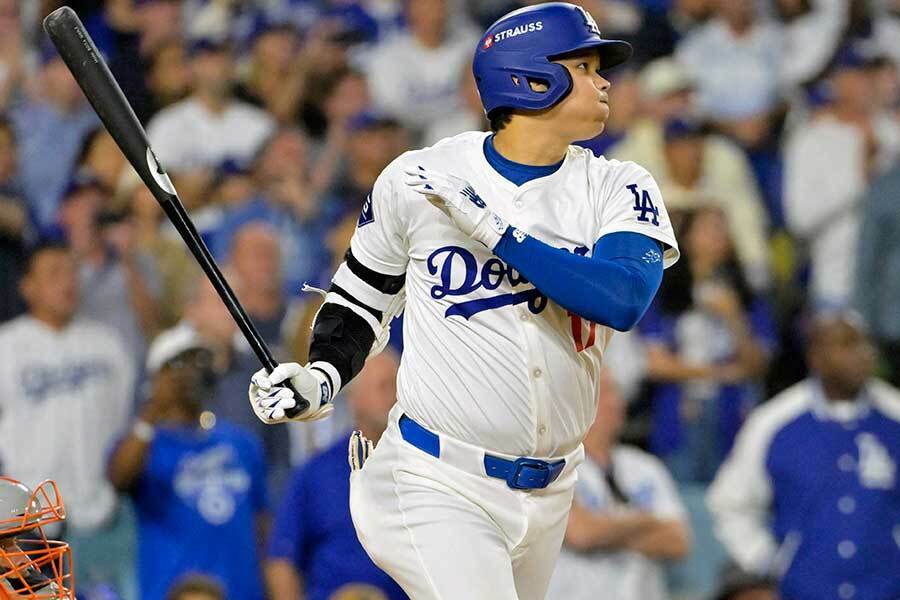 メッツとのリーグ優勝決定シリーズ第6戦に出場したドジャースの大谷翔平【写真：ロイター】