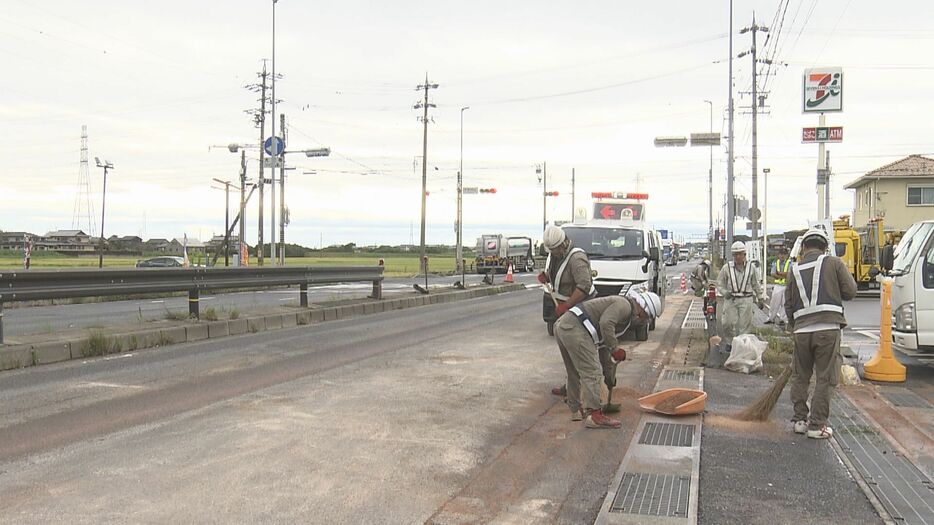 事故があった現場 三重県桑名市