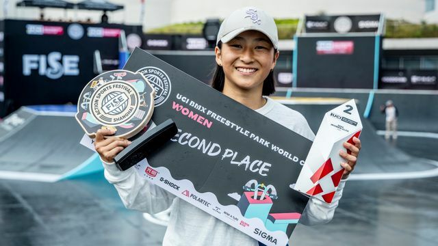 BMXフリースタイルW杯第3戦パーク女子で準優勝した小澤美晴選手（Naoki Gaman / Japan Cycling Federation）