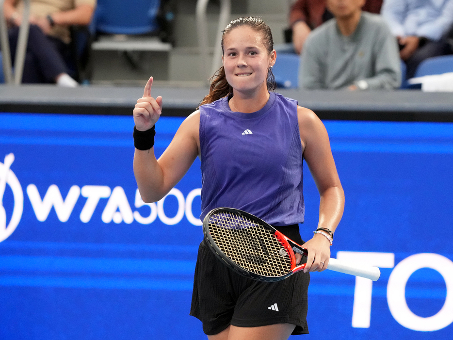 「東レ パン・パシフィック・オープンテニス」（東京・有明テニスの森）で準々決勝に進出したダリア・カサキナ（ロシア）（Getty Images）