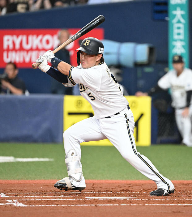 オリックス西野真弘（2024年9月13日撮影）