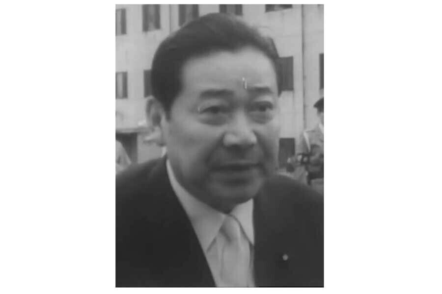 防衛庁長官着任時の上林山栄吉。1966年8月撮影（画像：防衛省）