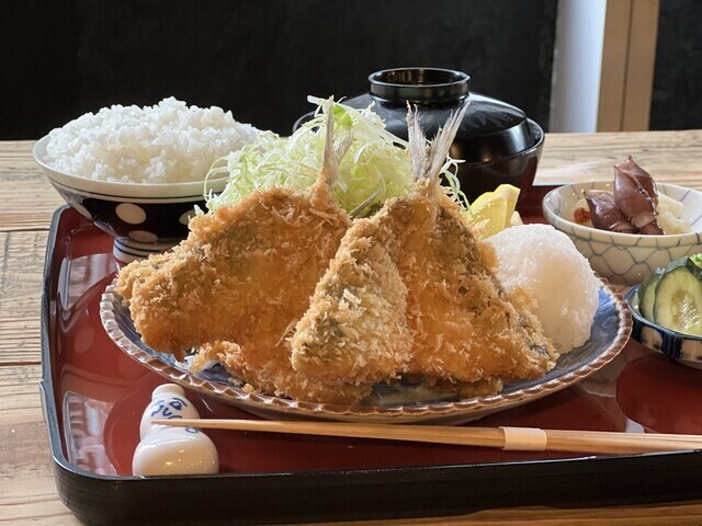 「アジフライ定食」