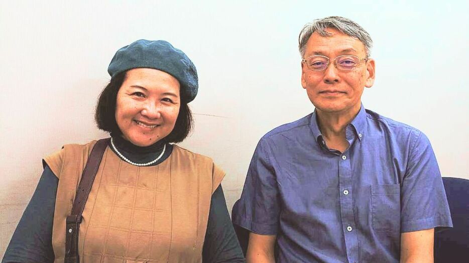 木庭撫子監督（左）と木庭民夫プロデューサー（右）