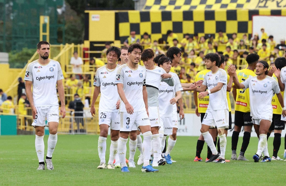 柏戦が引き分けに終わった町田（撮影・小海途　良幹）