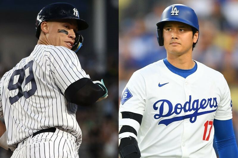 ジャッジと大谷。この二人を巡る比較論は尽きない。(C)Getty Images