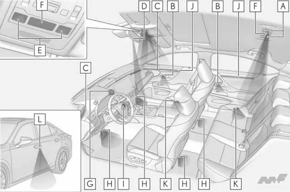 レクサス ES 改良新型　特許画像