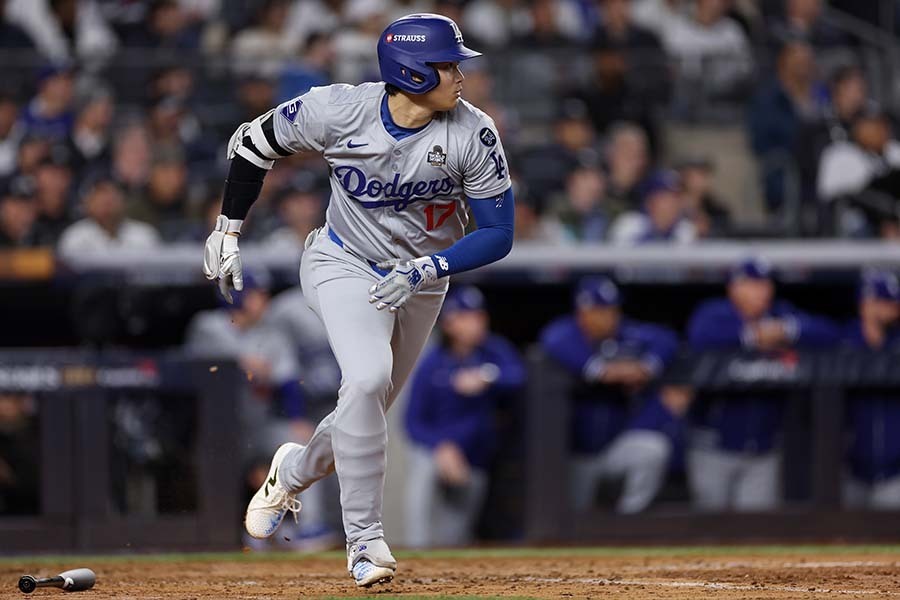 負傷後、初安打を放ったドジャースの大谷翔平【写真：Getty Images】