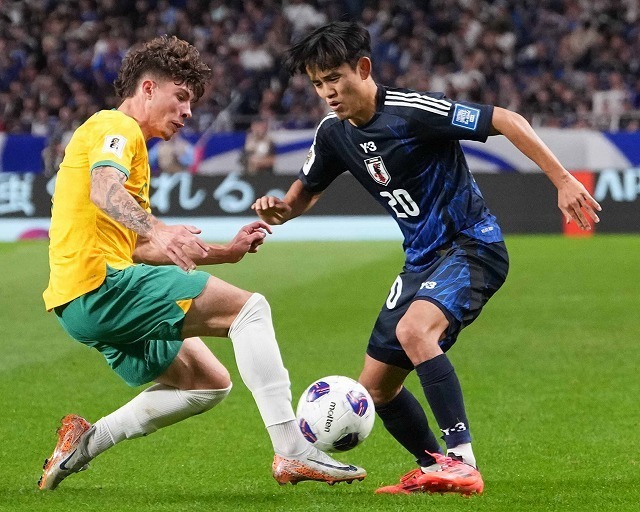 日本はホームで豪州に１－１ドロー。連勝は３でストップした。（C）SOCCER DIGEST