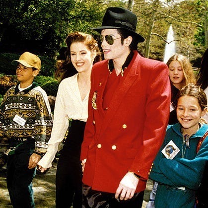 Getty Images リサ・マリー・プレスリー（Lisa Marie Presley）、マイケル・ジャクソン（Michael Jackson）