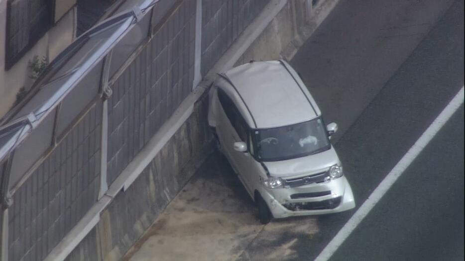 事故現場の様子（午前10時ごろ）