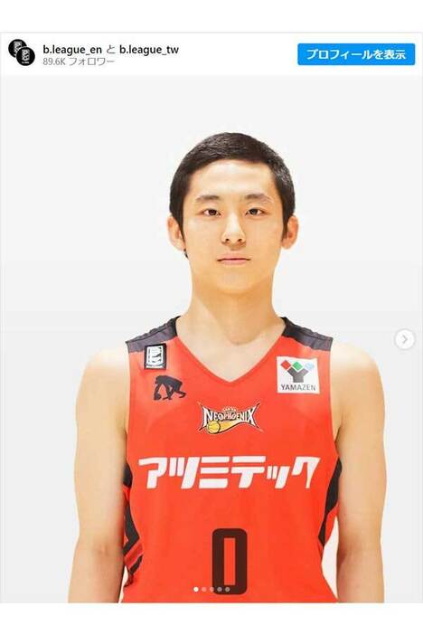 （画像はBリーグの英語版公式インスタグラムのスクリーンショットより）