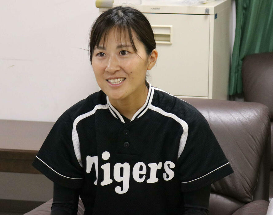 阪神タイガースWomenの三浦伊織（2024年5月22日撮影）