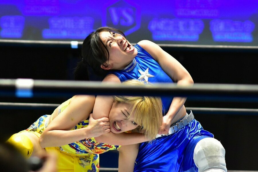 プロレスラーとして戦う花屋さんの姿※写真は本人提供