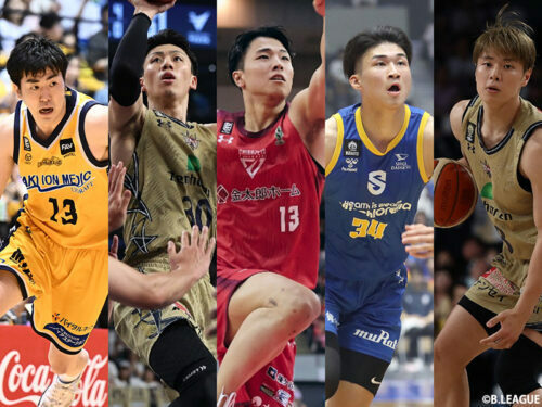 新天地での活躍が期待される5選手 [写真]＝B.LEAGUE