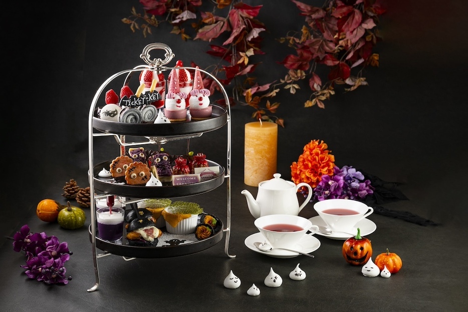 「Ghosts Carnival Afternoon Tea（コーヒー、紅茶のフリーフロー付き）」7,000円（1名）、開催期間：9月1日～10月31日 ※前日までの予約制