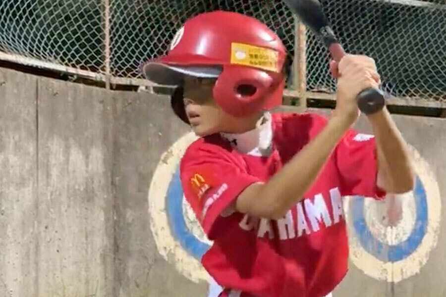 福島・小名浜少年野球教室の打撃練習の様子【写真：編集部】